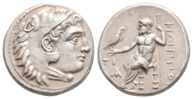 KINGS OF MACEDON. Philip III Arrhidaios (323-317 BC). Drachm. Sardes.
Obv: Head ...
