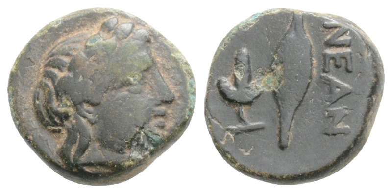 TROAS. Neandria. Ae (4th century BC).
Obv: Laureate head of Apollo right.
Rev: N...