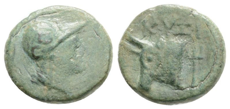 MYSIA. Kyzikos. Ae (Circa 300-180 BC).
Obv: Helmeted head of Athena right.
Rev: ...