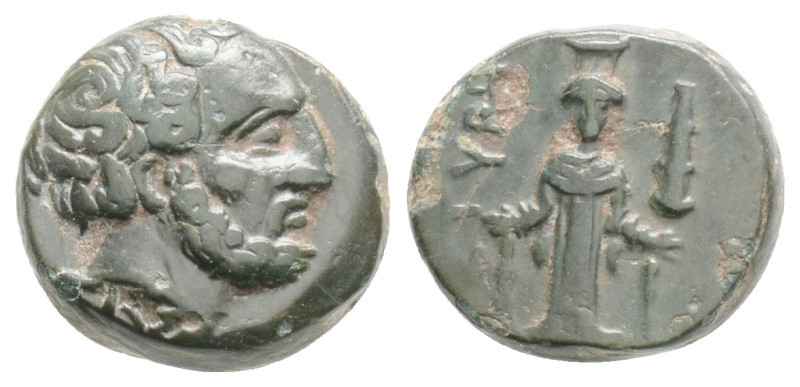 ACHAEMENID EMPIRE. Tissaphernes (Satrap of Mysia, 400-395 BC). Ae. Astyra.
Obv: ...