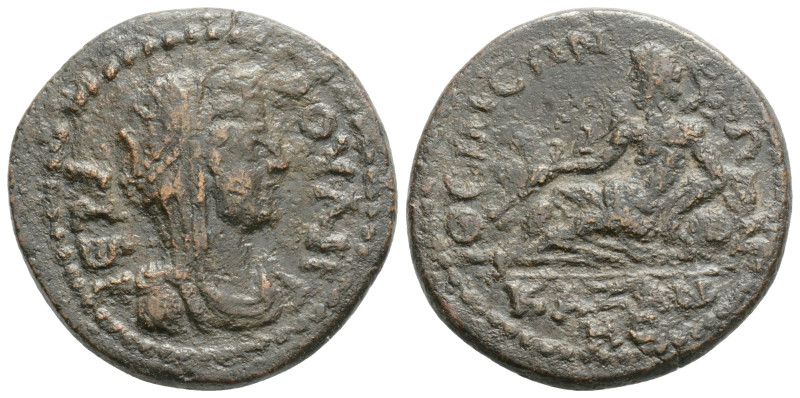 PHRYGIA, Themisonium. Pseudo-autonomous issue. 3rd century AD. 
Obv: Veiled and ...