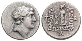 KINGS OF CAPPADOCIA. Ariarathes V Eusebes Philopator (Circa 163-130 BC). Drachm. Mint A (Eusebeia under Mt. Argaios). Dated RY 33 (130/29 BC).
Obv: Di...