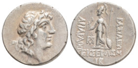 KINGS OF CAPPADOCIA. Ariarathes IX Eusebes Philopator (Circa 100-85 BC). Drachm. Mint A (Eusebeia under Mt. Argaios). Dated RY 12 (89/8 BC).
Obv: Diad...