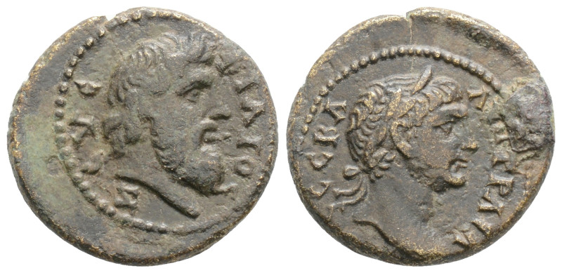 MYSIA. Pergamon. Trajan (98-117). Ae.
Obv: AYT TPAIANOC CEB. Laureate head of Tr...