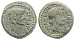 PHRYGIA. Laodicea ad Lycum. Pseudo-autonomous. Time of Tiberius (14-37). Ae. Pythes, son of Pythes, magistrate.
Obv: ΠYΘHΣ.Bare head of Pythes right.
...