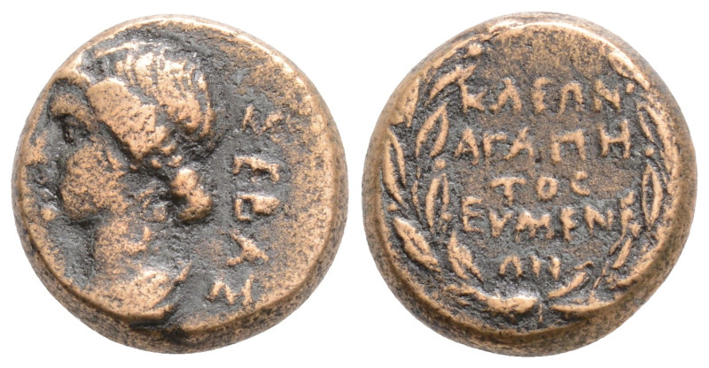 PHRYGIA. Eumenea. Julia Augusta (Livia) (Augusta, 14-29). Ae. Kleon Agapetos, ma...