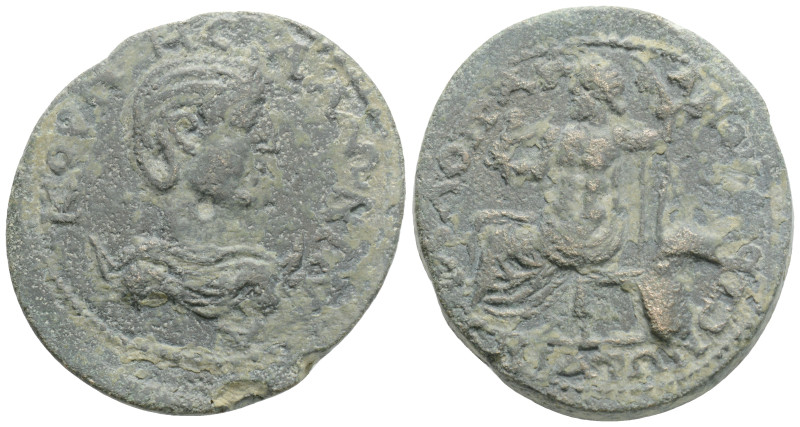 LYDIA, Magnesia ad Sipylum. Salonina. Augusta, AD 254-268. Æ.
Obv: Draped bust r...