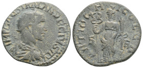 PISIDIA. Antioch. Trajanus Decius (249-251). Ae.
Obv: IMP CAES TRAIAN DECIVS AV. Radiate, draped and cuirassed bust right.
Rev: ANTIOCHI COL CA / S - ...