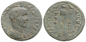 Roman Provincial, Pisidia, Antioch. Trajan Decius. A.D. 249-251. AE 23,9 mm, 6,4 g). IMP CAES C MESS Q DECIO TRAIA AV, radiate, draped, and cuirassed ...