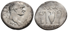 VESPASIAN (69-79). AR, Denarius. Rome.
Obv: IMP CAES VESP AVG [P M COS IIII]. Laureate head of Vespasian, right.
Rev: AVGVR / TRI POT.
Simpulum, sprin...