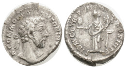 Roman Imperial, Commodus 180-192 AD. AR Denarius of 181-182 AD. (3.4 g 18,5 mm.)