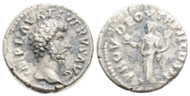 Lucius Verus (161-169 AD). AR Denarius (18,2 mm, 2,7 g), Rome, 161.
Obv. IMP L AVREL VERVS AVG, Laureate head to right.
Rev. PROV DEOR TR P COS II, Pr...
