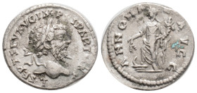 SEPTIMIUS SEVERUS (193-211). Denarius. Laodicea ad Mare.
Obv: L SEPT SEV AVG IMP XI PART MAX.
Laureate head right.
Rev: ANNONAE AVGG.
Annona standing ...