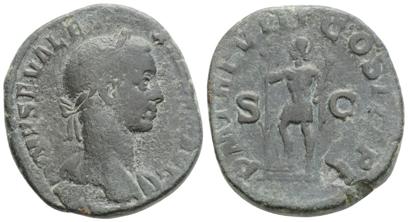 SEVERUS ALEXANDER (222-235). Sestertius. Rome.
Obv: IMP SEV ALEXANDER AVG. Laure...