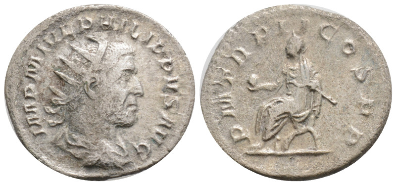 Roman imperial ,Philip I (Arabs) 244-249. Antoninianus 245, Rome. 3.57g 22,mm. R...