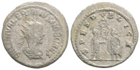 SALONINUS (Caesar, 258-260). Antoninianus. Samosata.
Obv: SALON VALERIANVS NOB CAES. Radiate, draped and cuirassed bust right.
Rev: SPES PVBLICA. Salo...