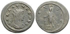 GALLIENUS (253-268). Antoninianus. Antioch.
Obv: GALLIENVS AVG.
Radiate, draped and cuirassed bust right.
Rev: PIETAS AVG / VIIC•.Gallienus standing l...