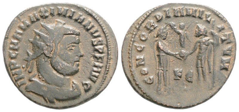 MAXIMIANUS HERCULIUS (286-305). Radiatus. Cyzicus.
Obv: IMP C M A MAXIMIANVS P F...