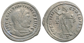 CONSTANTINE I 'THE GREAT' (307/10-337). Follis. Arelate.
Obv: IMP CONSTANTINVS P F AVG.
Laureate, draped and cuirassed bust right.
Rev: SOLI INVICTO C...
