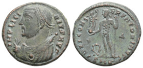 LICINIUS I (308-324). Follis. Heraclea.
Obv: IMP C VAL LICINIAN LICINIVS P F AVG.
Laureate head right.
Rev: IOVI CONSERVATORI AVGG / SMHT.
Jupiter sta...