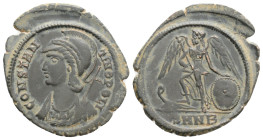 CONSTANTINE I 'THE GREAT' (307/10-337). Commemorative Series. Follis. Heraclea.
Obv: CONSTANTINOPOLI.
Laureate and helmeted bust of Constantinopolis...
