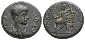PHRYGIA. Sebaste. Nero (54-68 AD). Ae. Julios Dionysios, magistrate. 5.0 g. 19 mm.
Obv: CЄBACTOC. Bareheaded and draped bust right.
Rev: CЄBACTHNΩN IO...