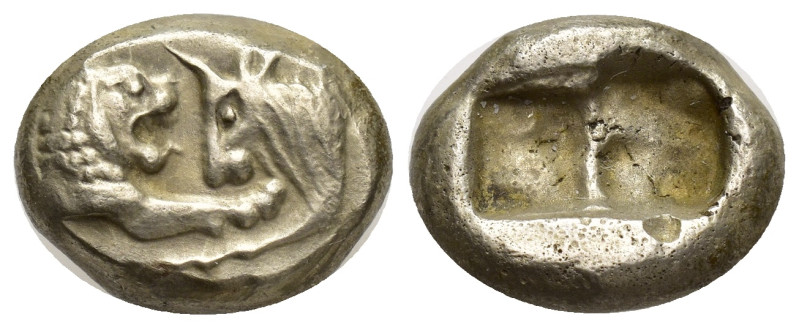 Lydia Kingdom. Sardes. Croesus, 561-546 BC. Siglos (17mm, 5.13 g). Mint of Sarde...