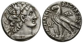 Ptolemaic Kingdom. Ptolemy X Alexander I and Cleopatra Berenike. 101-88 B.C. AR tetradrachm (24mm, 13.76 g). Paphos mint, Struck 104 B.C. diademed hea...
