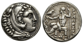 KINGS OF MACEDON, Alexander III 'the Great' (Circa 336-323 BC) AR Tetradrachm (22mm, 17.19 g) Head of Heracles right, wearing lion skin headdress, paw...