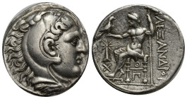 Kingdom of Macedon, Kassander AR Tetradrachm. (26mm, 16.66 g) Struck under Alexarchos, in the name and types of Alexander III. Ouranopolis, circa 310-...
