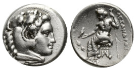 Macedonia, Alexander III The Great. Drachm; Macedonia, Alexander III The Great; Miletus, c. 325-323 BC, Drachm, (16mm, 4.18 g). Obv: Head of Herakles ...