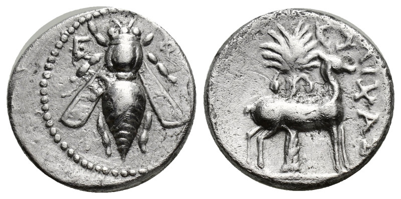 IONIA. Ephesos. Drachm (17mm, 4.00 g) (Circa 202-133 BC). Lihas, magistrate. Obv...