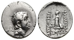 KINGS OF CAPPADOCIA. Ariobarzanes I Philoromaios (96-63 BC). Drachm. (18mm, 3.90 g) Mint A (Eusebeia under Mt. Argaios). Obv: Diademed head right. Rev...