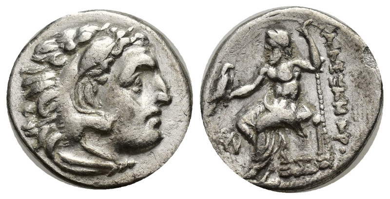 MACEDONIAN KINGDOM. Alexander III the Great (336-323 BC). AR drachm (19mm, 3.79 ...