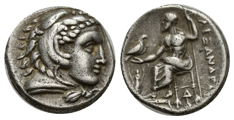 KINGS of MACEDON. Alexander III 'the Great'. 336-323 BC. AR Drachm (16mm, 4.17 g...