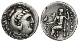 KINGS OF MACEDON. Alexander III 'the Great' (336-323 BC). Drachm. (18mm, 4.09 g) Uncertain mint in Macedon or Greece. Obv: Head of Herakles right, wea...