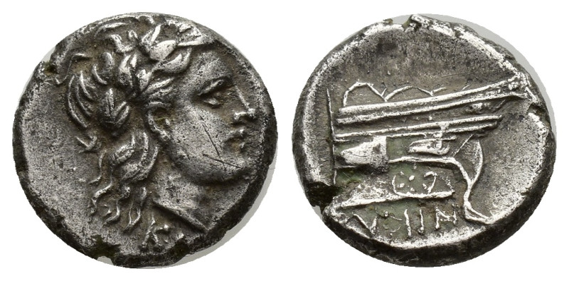 BITHYNIA, Kios. Circa 345-315 BC. AR Hemidrachm (13mm, 2.43 g) Persic standard. ...