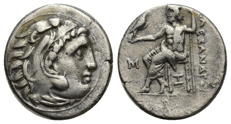 Alexander III 'the Great'. 336-323 B.C. AR drachm (18mm, 4.06 g). Abydos mint, s...