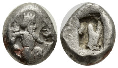 PERSIA, Achaemenid Empire. temp. Artaxerxes II to Artaxerxes III. Circa 375-340 BC. AR Siglos (13mm, 5.39 g). Lydo-Milesian standard. Sardes mint. Per...