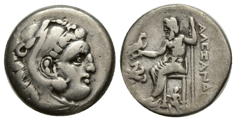 Kingdom of Macedon. Alexander III (the Great), 336-323 B.C. AR Drachm, (17mm, 4....