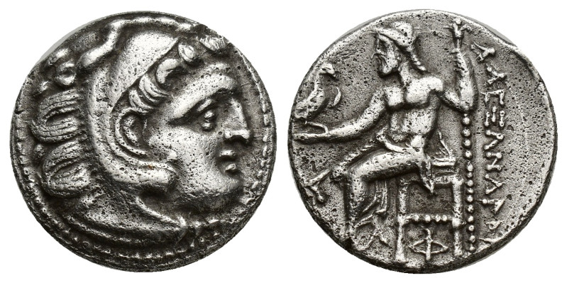 KINGS OF MACEDON. Alexander III 'the Great', 336-323 B.C. AR Drachm. (17mm, 4.22...