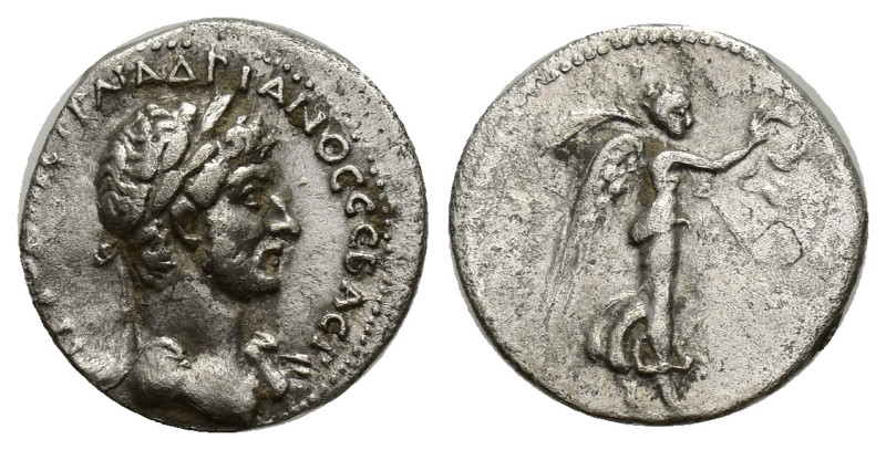 CAPPADOCIA. Caesarea-Eusebia. Hadrian (AD 117-138). AR hemidrachm (14mm, 1.53 g)...