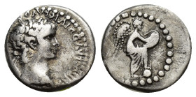 CAPPADOCIA, Caesaraea-Eusebia. Nero, 54-68. Hemidrachm (Silver, 13mm, 1.67 g), c. 56-58. NERO CLAVD DIVI CLAVD F CAESAR AVG GERMANI Laureate head of N...