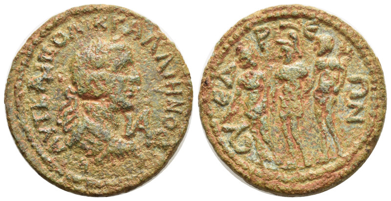 CILICIA, Syedra. Gallienus. 253-268 AD. Æ 11 Assaria (30mm, 16.04 g). AVT KAI PO...