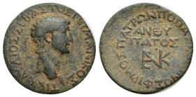 BITHYNIA. Nicaea. Claudius (AD 41-54). AE (21mm, 4.82 g). P. Pasidienus Firmus as Proconsul, ca. AD 50. ΤΙ ΚΛΑΥΔΙΟΣ ΣΕΒΑΣΤΟΣ ΓΕΡΜΑΝΙΚΟΣ, bare head of ...