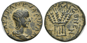 CAPPADOCIA. Caesarea. Tranquillina (Augusta, 241-244). Ae. (23mm, 8.12 g) Dated RY 7 of Gordian III (243/4). Obv: CAB TPANKVΛΛINA AV. Draped bust righ...