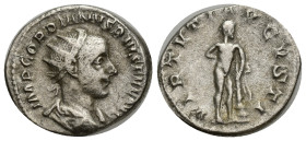 GORDIAN III, (A.D. 238-244), silver antoninianus, Rome mint, (19mm, 4.84 g), obv. radiate draped and cuirassed bust to right, around IMP GORDIANVS PIV...