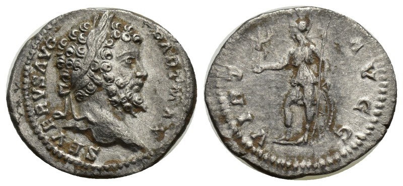 Septimius Severus (AD 193-211). AR denarius (18mm, 2.84 g). Rome, AD 198-202. L ...