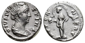 Faustina Senior, wife of Antoninus Pius, (died A.D.141), silver denarius, (17mm, 3.60 g), issued after 147, Rome mint, obv. draped bust to right of Fa...