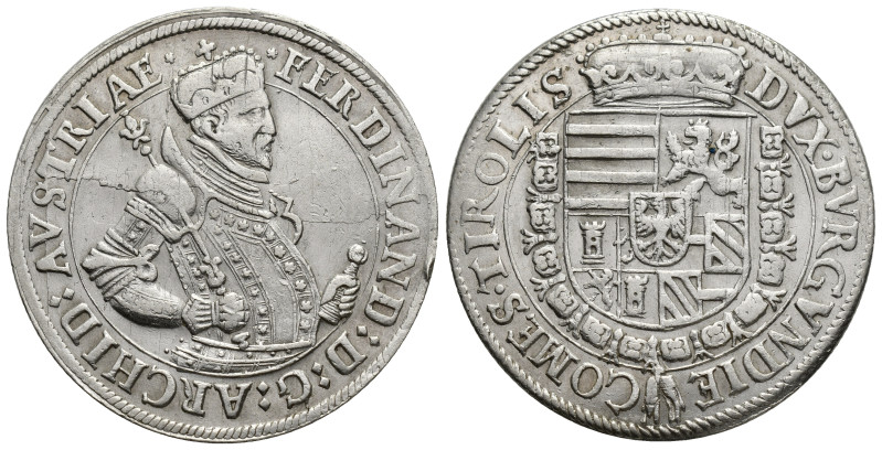 Austria, Holy Roman Empire. Ferdinand II AR Thaler. (40mm, 28.42 g) Hall mint, A...